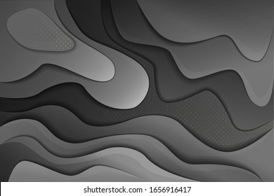 Gold glitter texture on a black background. Concept  background, 3d illustration