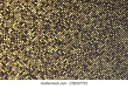 Gold glitter texture on a black background. Golden explosion of confetti. Design element. Vector illustration,eps 10.