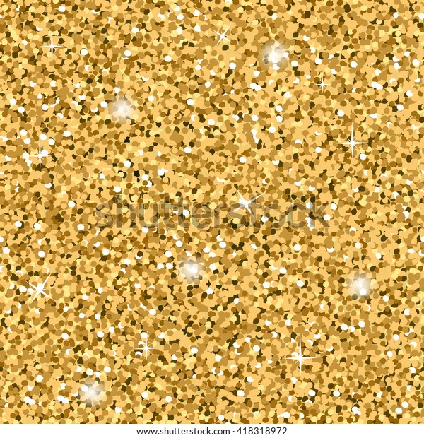 Gold Glitter Texture Seamless Sequins Pattern Stock Vector (Royalty ...