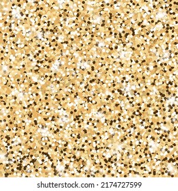 Gold glitter texture. Vector illustration of shimmer background. Sparkles for gift cards, brightly vibrant certificate and vouchers