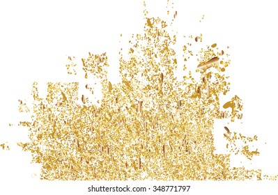 Gold Glitter Texture . Vector . illustration