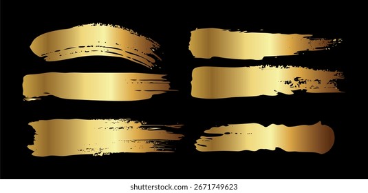 Vector de textura de brillo dorado sobre fondo negro