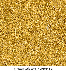 Gold glitter texture for your design. Golden sheen shimmer background, brilliance, sparkle, luster