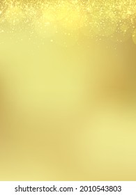 Fondo vectorial de brillo dorado. Plantilla de fondo navideño y festivo con espacio de copia.