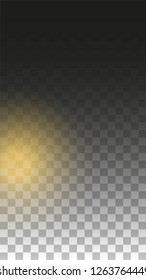 Gold Glitter Vector Texture on a Black. Golden Glow Pattern. Golden Christmas and New Year Snow. Golden Explosion of Confetti. Star Dust. Shiny Circles of Light.