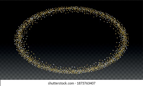 Textura de vectores de brillo de oro en negro. Patrón de brillo dorado. Navidad dorada y nieve de Año Nuevo. Explosión dorada de Confetti. Star Dust. Resumen Bokeh Twinkly Lights.