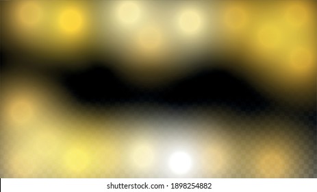 Gold Glitter Vektorgrafik auf Schwarz. Goldenes Glühmuster. Goldene Weihnachten und Neujahrsschnee. Goldene Explosion von Confetti. Sternstaub. Zauberpartikelhintergrund mit glänzendem Lichtdesign. 
