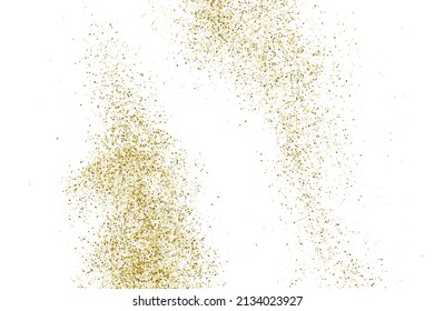 Gold glitter wave sparkle dust shine particle glowing golden shimmer curve abstract vector illustration design element graphic luxury elegant bright shiny