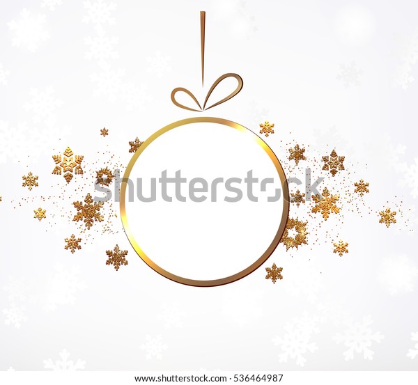 Download Gold Glitter Winter Holiday Border Frame Stock Vector ...
