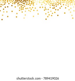 Gold Glittering Background Vector Polka Dot Stock Vector (Royalty Free ...