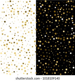 Gold glittering background vector. Star dust and golden glitter. Holidays background for web and print. 