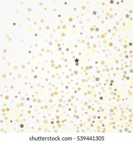 Gold glittering background vector. Star dust and golden glitter. Holidays background for web and print.
