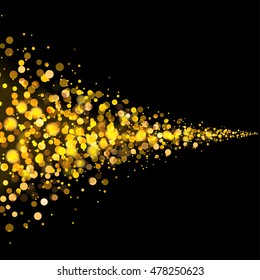 gold glittering bokeh abstract background