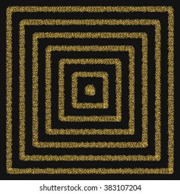 Gold glittering seamless background. Gold seamless background vector. Gold oriental background image. Golden texture background EPS 