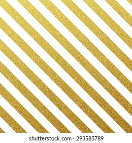 Gold glittering seamless lines pattern on white background. 