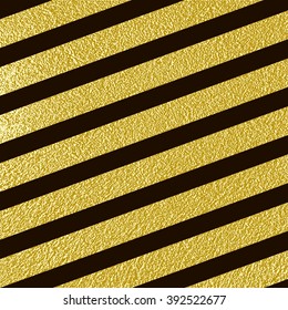 Gold glittering seamless lines pattern on black background. Made in vector