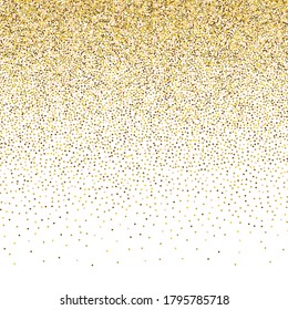 Gold glitzernde Textur. Vektor-glänzender goldener Hintergrund EPS