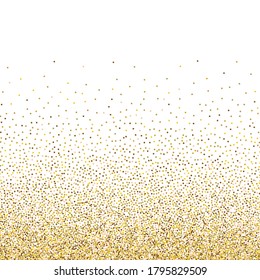 Gold glittery texture. Vector glitter golden background EPS