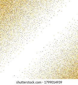 Gold glitzernde Textur. Vektor-glänzender goldener Hintergrund EPS