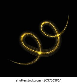 Gold glow light effect stars bursts with sparkles isolated. magic dust particles. 