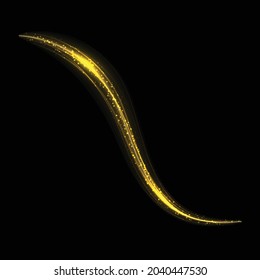Gold glow light effect stars bursts with sparkles isolated. magic dust particles. 