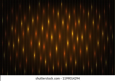 Gold glow lights abstract background. Vector illustration.