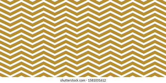 Gold golden chevron pattern background. Vector classic chevrons vintage design. Geometric seamless memphis elements. Zigzag or zig zag line, herringbone textures. Retro pop art 80 70 years style. xmas
