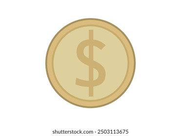 Gold or golden dollar coin