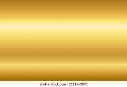 Gold Or Golden Foil Texture Background. Vector Shiny And Metallic Gradient For Border, Frame, Ribbon, Label Design