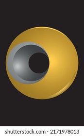 Gold Golden Gradient logo vector image