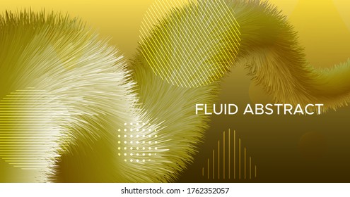 Gold Gradient Background. Neon Vibrant Movement. Dynamic Pattern. Liquid Trendy Gradient Background. Creative Flow Shape. Abstract Banner. Fluid Color Bright Concept. Gradient Background.