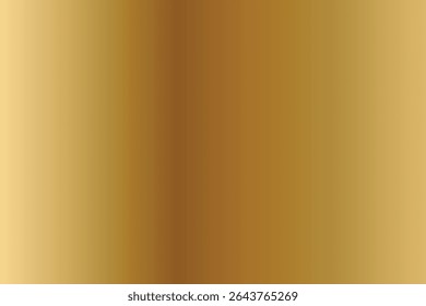 Gold gradient background texture metallic vector illustration for luxury frame, ribbon, banner, web, coin and label. Elegant light and shine vector template.