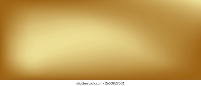 Textura metálica de fundo de gradiente dourado. Gradiente dourado borrado suave movimento suave brilho brilhante. Ilustração do vetor EPS