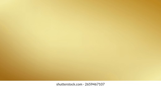 Gold gradient background texture metallic. Golden gradient blurry soft smooth motion bright shine. EPS Vector Illustration