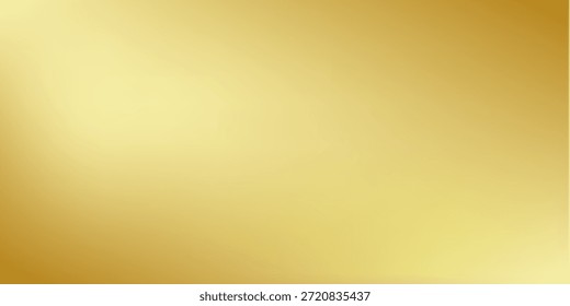 Textura metálica de fundo de gradiente dourado. Gradiente dourado borrado suave movimento suave brilho brilhante. Ilustração do vetor EPS