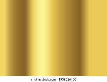 Gold Gradient Background Vector Icon Texture Metallic. Golden Background Vector Illustration.