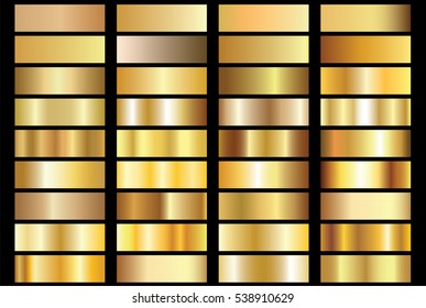 Gold gradient background vector icon texture metallic illustration for frame  ribbon  banner  coin   label  Realistic abstract golden design seamless pattern  Elegant light   shine vector template