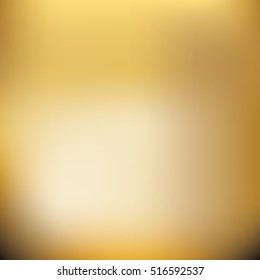 Gold gradient. Blurred golden colors mesh background. Smooth blend banner template. Easy editable soft colored eps8 vector illustration without transparency.