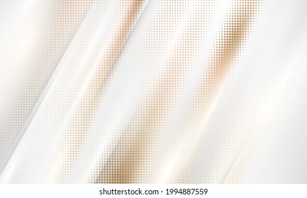 gold gradient Chrome color halftone texture background. vector golden, copper brass and metal  template.