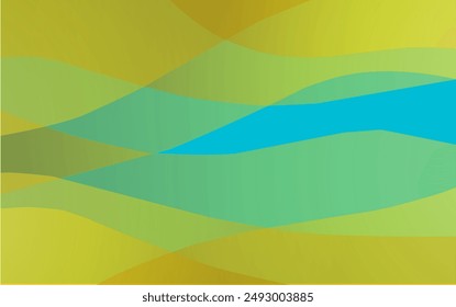Gold gradient dynamic wavy lines, abstract pattern vector background
