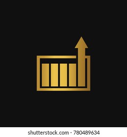 Gold gradient Finance logo template design vector icons logotype emblem business