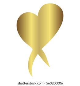 Gold gradient foil heart, Valentine day love golden luxury vintage wedding  invitation design