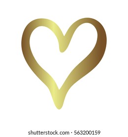 Gold gradient foil heart, Valentine day love golden luxury vintage wedding  invitation design