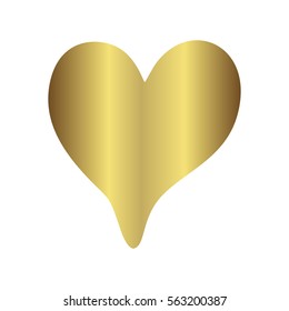 Gold gradient foil heart, Valentine day love golden luxury vintage wedding  invitation design