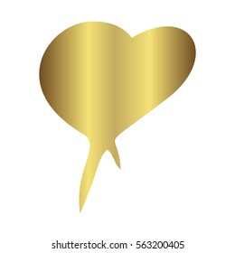 Gold gradient foil heart, Valentine day love golden luxury vintage wedding  invitation design