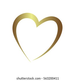 Gold gradient foil heart, Valentine day love golden luxury vintage wedding  invitation design