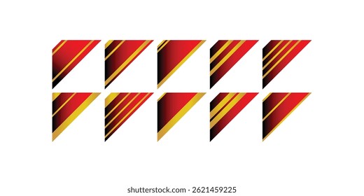 Gold Gradient Ribbon Tab Collection