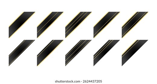 Gold Gradient Ribbon Tab Collection