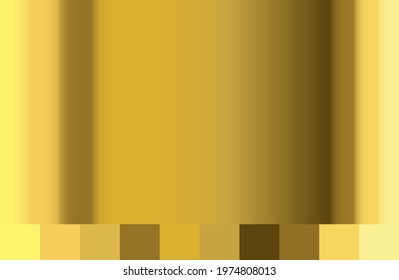 Gold Gradient Template. Metallic Color Vector illustration