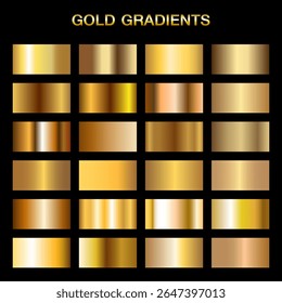 Gold Gradients Collection: Luxurious Metallic Textures for Design.